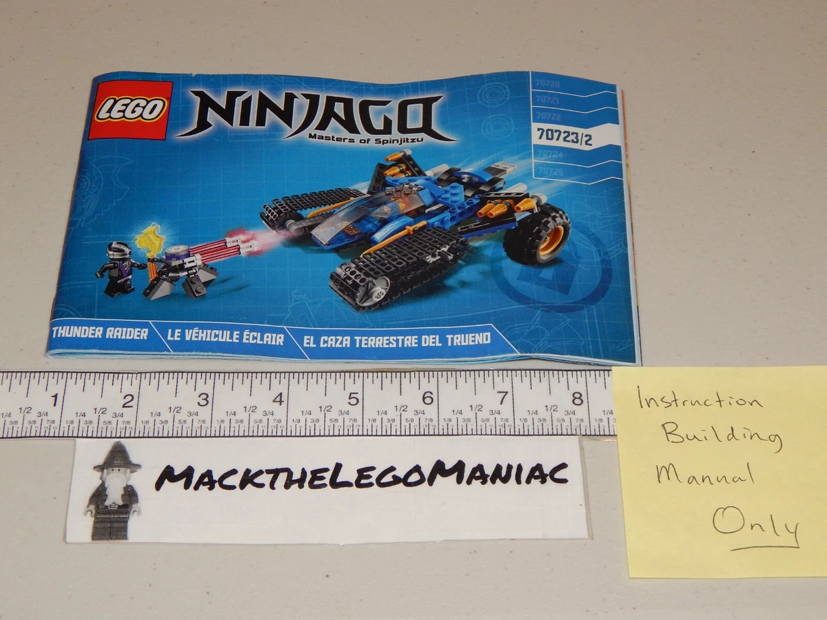 Lego Ninjago 70723 Thunder Raider Book 2 Instruction Manual Only