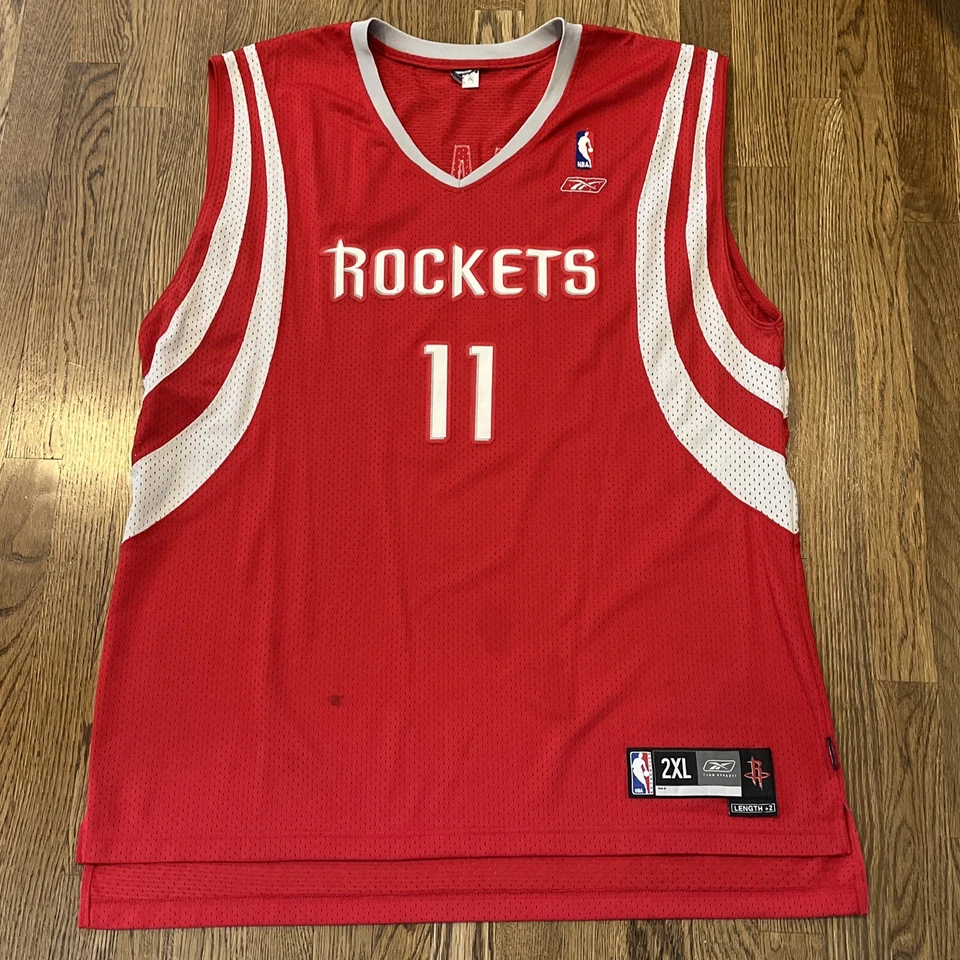 Camiseta Yao Ming Houston Rockets para hombre talla 2XL reebok roja cosida Foto 4 de 4