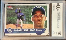 Rafael Soriano Seattle Mariners - 2001 Fleer Tradition Rookie BCCG 10 Mint