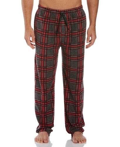 Relaxed-Fit Plaid Fleece Pajama Pants 