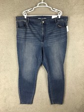 Old Navy Womens High Rise Super Skinny Stretch Blue Jeans Size 24 NWT