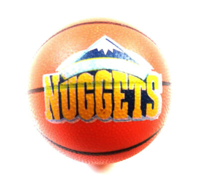 DENVER NUGGETS NBA MINI 2'' ROUND BASKETBALL BALL RETIRED 2015 GIFT DECORATION