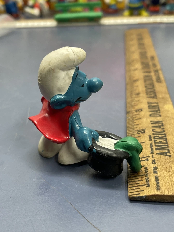 Figura Pitufo Mago 1979 De Colección Pitufo Los Pitufos 20114 Foto 2 de 4