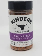Kinder's Chili Crunch Seasoning Hand-Crafted No MSG 9.3 Oz