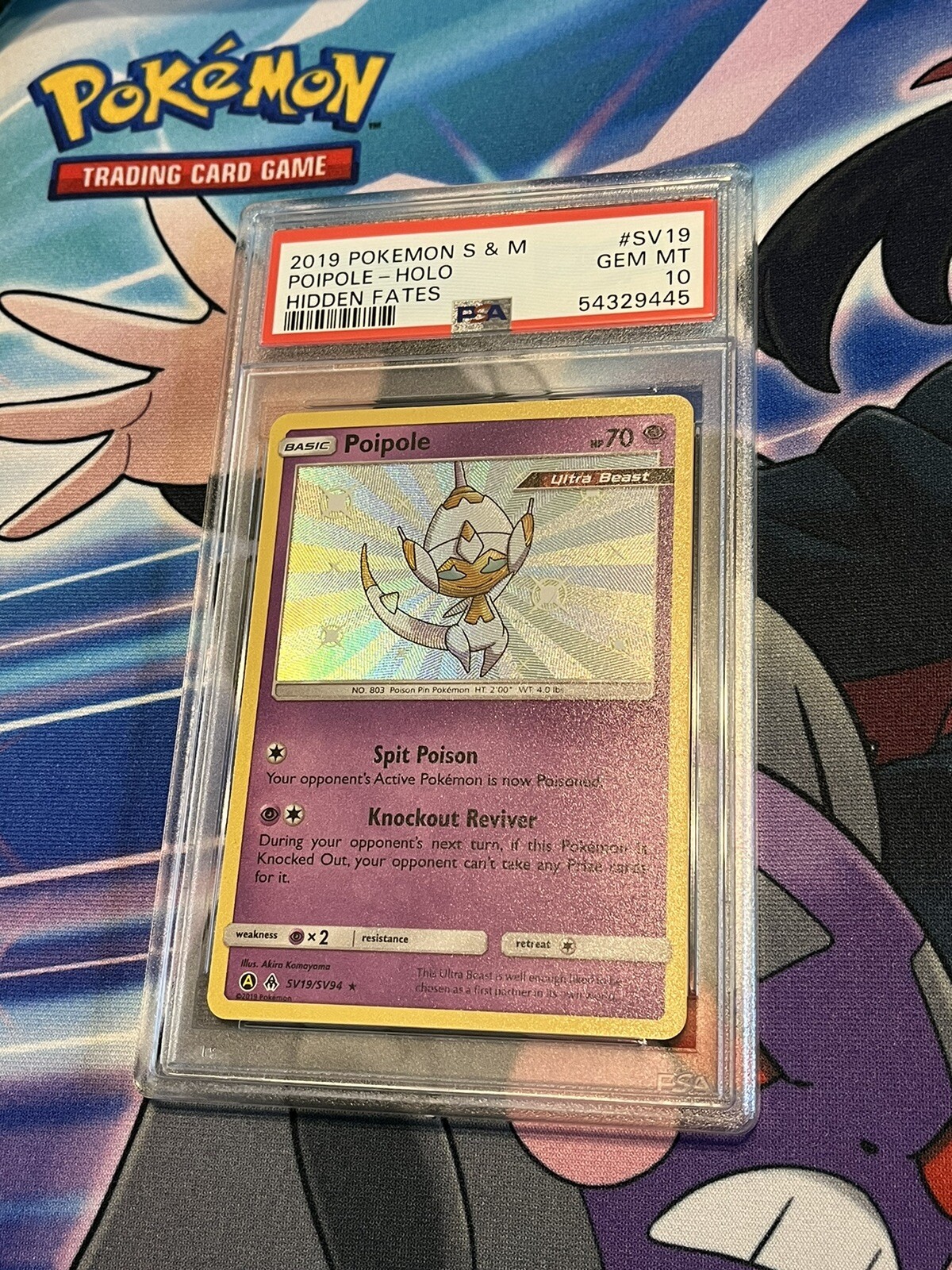 Poipole SV19/SV94 Shiny Holo Rare Hidden Fates PSA 10 Gem Mint Pokémon Card