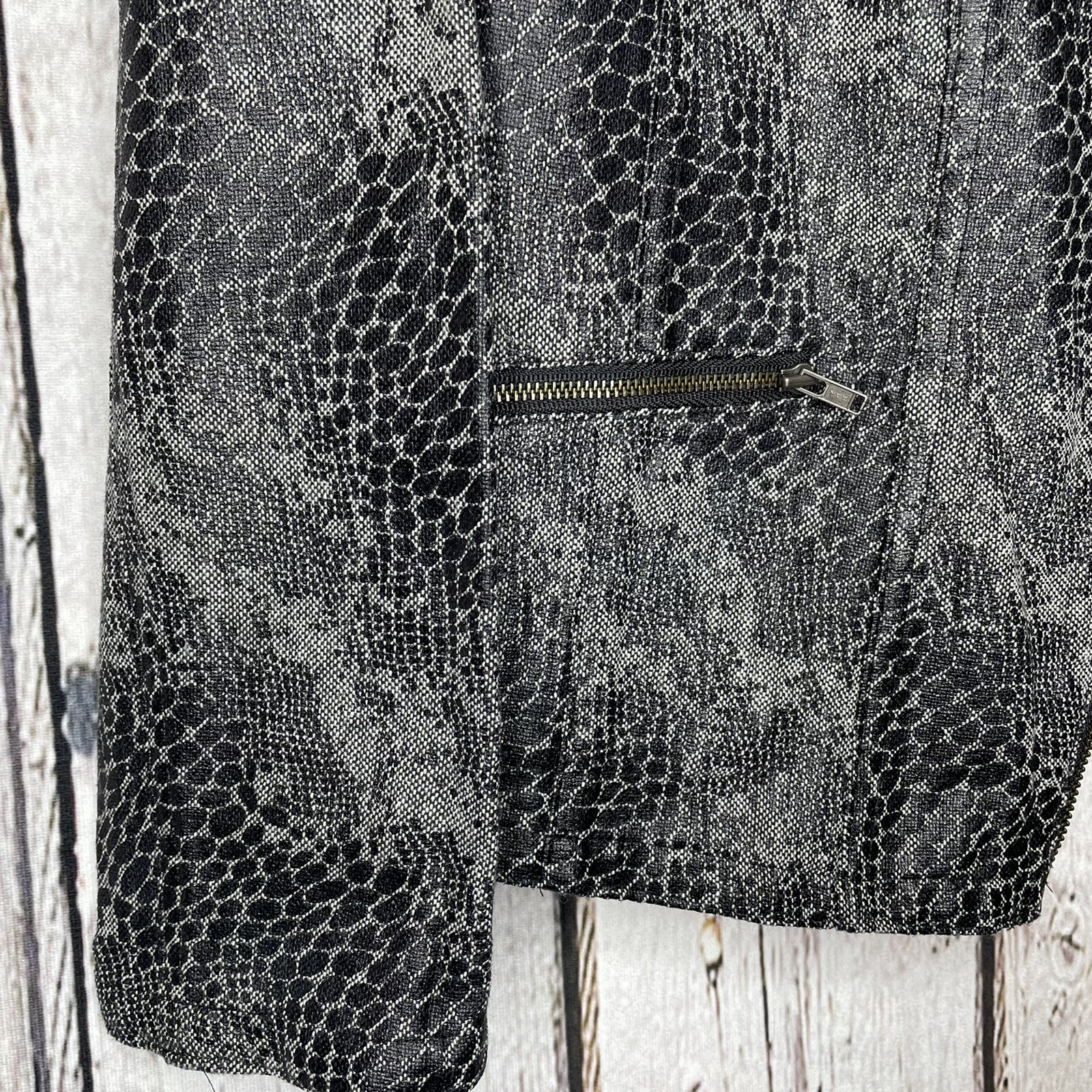 Notations Petite Snakeskin Pattern Jacket Petite … - image 2
