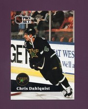 1991 Pro Set Chris Dahlquist #408 - Minnesota North Stars