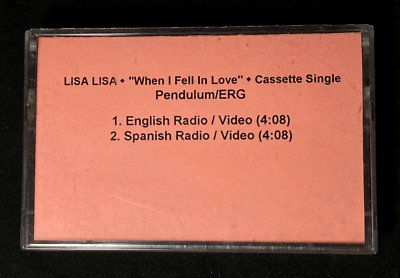 LISA LISA ''When I Fell in Love'' RARE PROMO Cassette Tape  1994 Spanish & English
