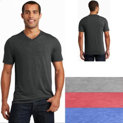 District ® Perfect Tri ® V-Neck Tee Mens T-Shirt DT1350 Sizes XS-4XL | eBay