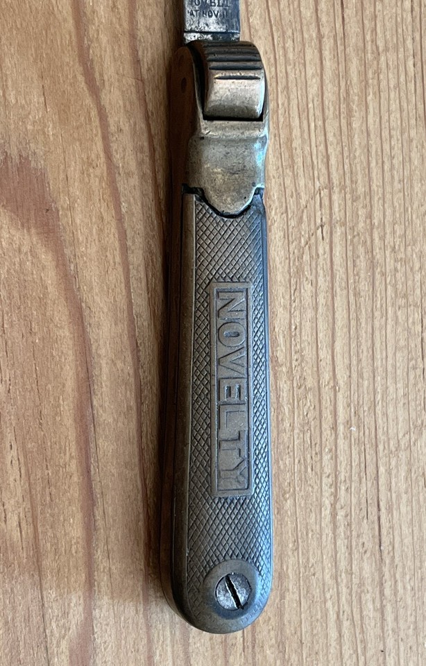 Antique 1884 NOVELTY Gravity Fed Screwdriver Brass Body eBay