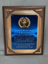 Orlando Cepeda Personally Owned 1999 Baseball Hall Of Fame Induction Award