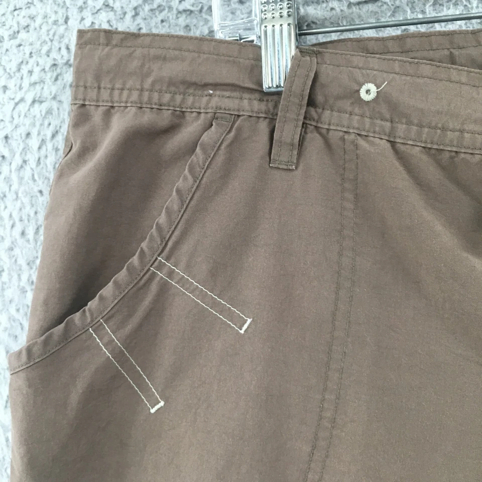 Columbia Skimmer Shorts Womens 1X (actual 40x17.5) Brown Cotton Blend High Rise - Image 4 of 4