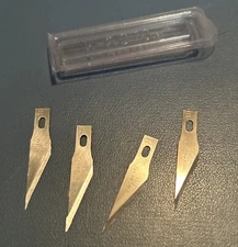 4 Exacto Knife Blades #11 Carbon Steel For Hobby Craft Refill Art