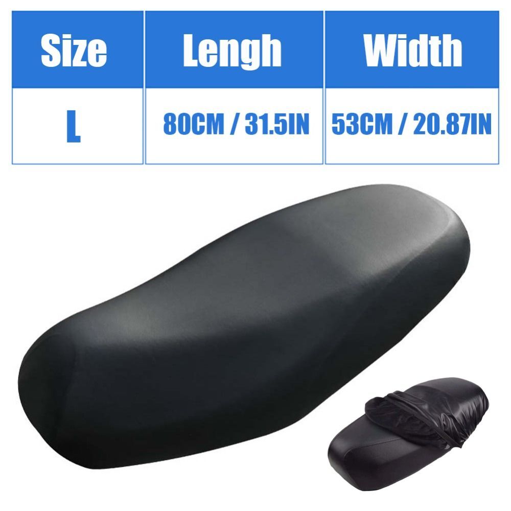 Motorcycle Motorbike Seat Cover Scooter Cushion PU Leather Protector