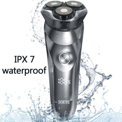 Men's Electric Shaver - Smart Beard Trimmer, IPX7 Waterproof, Wet & Dry Razor
