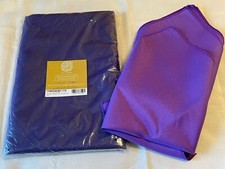 GEE DI MODA Stain/Wrinkle Resistant 70x120 TABLECLOTH  12 NAPKINS 19"- Purple