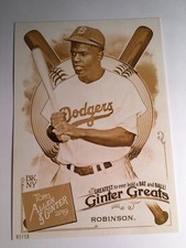 2019 Topps Allen & Ginter Ginter Greats 5x7 Jackie Robinson Dodgers 37 /10