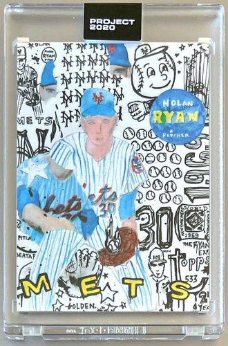 TOPPS PROJECT 2020 #30 NOLAN RYAN by Artist GREGORY SIFF ** METS 1969 #533
