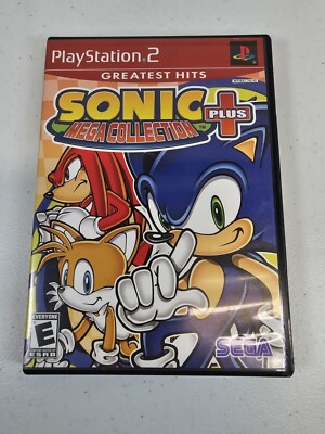 Sonic Mega Collection Plus (Sony, PlayStation 2 PS2) Greatest Hits - No Manual