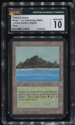 Tropical Island Alpha CGC 10 Gem Mint Graded MTG magic #4216 | eBay