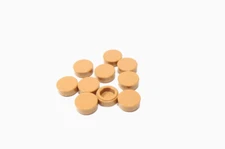 LEGO Lot of 10 Medium Nougat Round 1x1 Smooth Tiles Plates E9