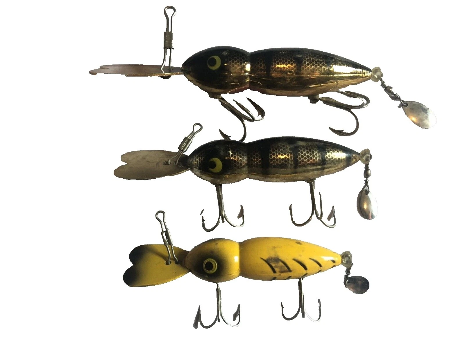 Bomber todos los señuelos de pesca Vintage de Madera de agua dulce