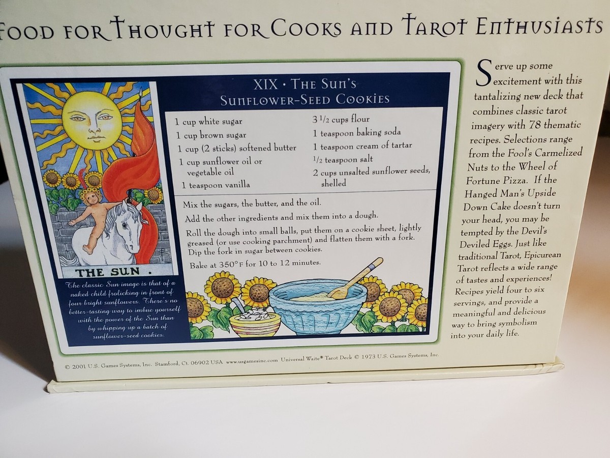 EPICUREAN TAROT RECIPE CARDS, Corrine Kenner, 2001, OOP EPICUREAN TAROT RECIPE CARDS, Corrine Kenner, 2001, OOP