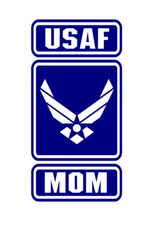 U.S. AIR FORCE MOM VINYL DECAL STICKER STRONG 