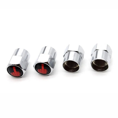 4pcs Funny Middle Finger Car Wheel Tire Air Valve Stem Caps Dust Cover Universal - Picture 16 of 20