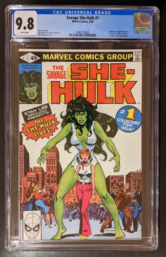 Savage She-Hulk #1 CGC 9.8 WP 1sr Appearance of She-Hulk Jennifer Walters Marvel