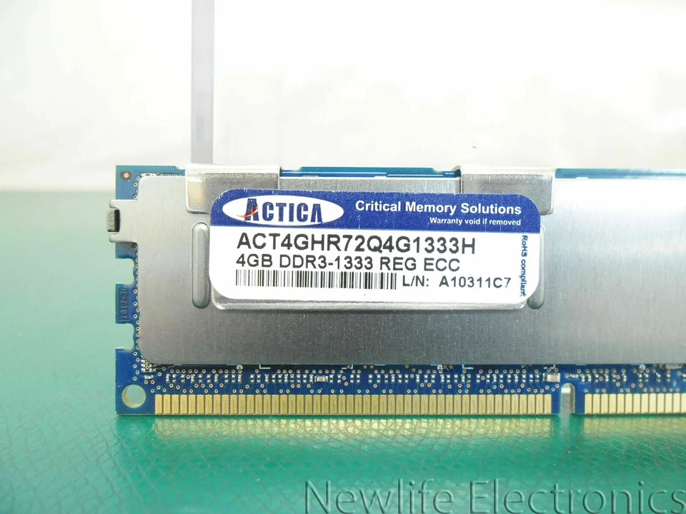 Actica ACT4GHR72Q4G1333H 2GB PC-10600 DDR3 SDRAM Server Memory - Image 2 of 3