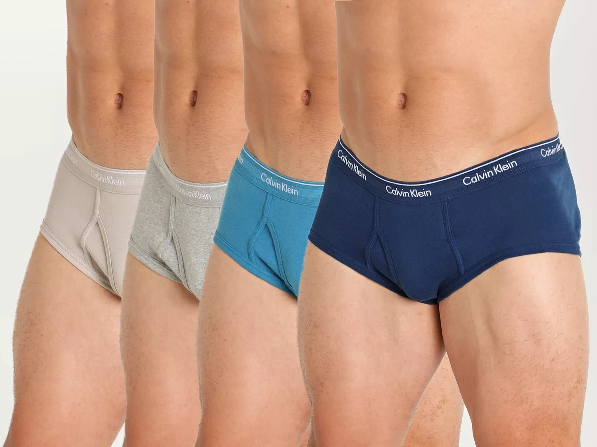 Men's Calvin Klein, All Cotton Classic Fit Brief 4-Pack