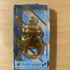Gold Baby Bottle Opener Party Gift HA 