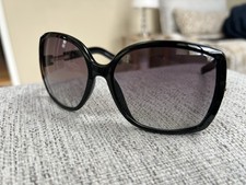 Yves Saint Laurent Women's Oversized Square Designer Sunglasses Black Gray