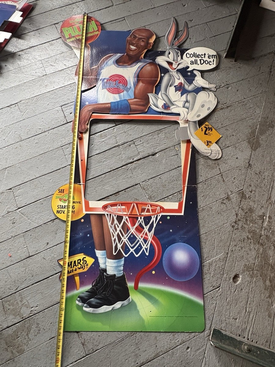 MICHAEL JORDAN McDonalds Space Jam Life Size Cardboard Plush
