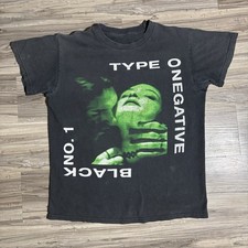Vintage Type O Negative Shirt Black No.1 90s 00s Faded Original Tour Concert 