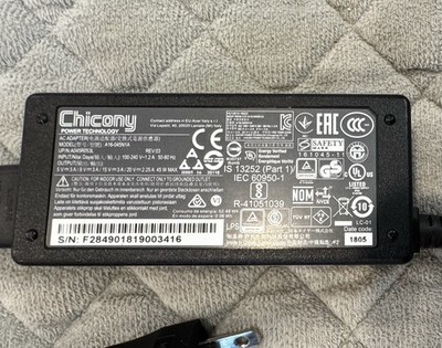Chicony USB-C 45W power supply  A16-045N1