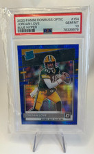 2020 Panini Donruss Optic Blue Hyper #154 Jordan Love RC PSA 10