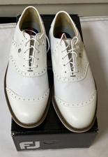 Footjoy Dryjoys Premiere Men's 7.5 Medium White NEW In The Box