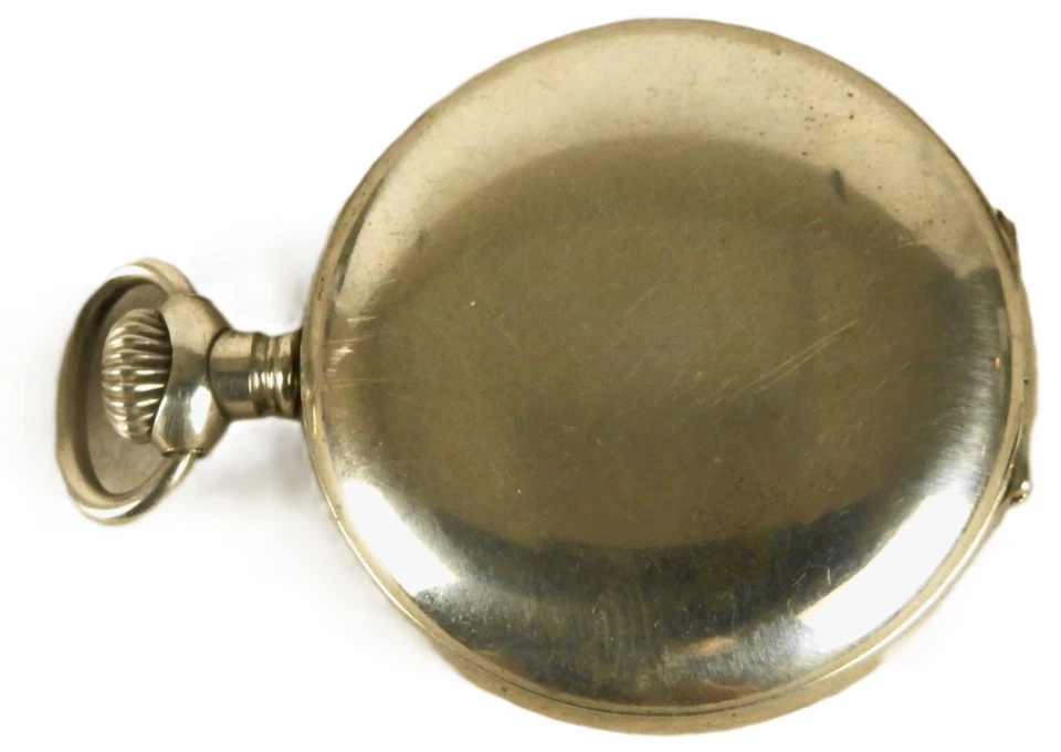 1907 Seth Thomas M17 Pocket Watch Grade 35 7J Nickel Silver USA For Repair RARE - Image 2 of 4