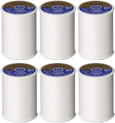 Dual Duty All Purpose Thread 400 Yards White 230-1 (6-Pack)