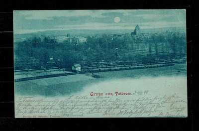 Greetings from Terterov, Moonlight Postcard Tetewrov 4/8/99 to Cassel