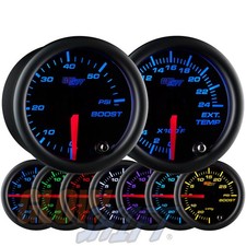Glowshift 60 Psi Diesel Boost 2400f Egt Pyrometer Gauge Set Black 7 Color