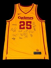2025-2026 IOWA STATE CYCLONES TEAM SIGNED LOGO BASKETBALL JERSEY HEAD COACH ISU