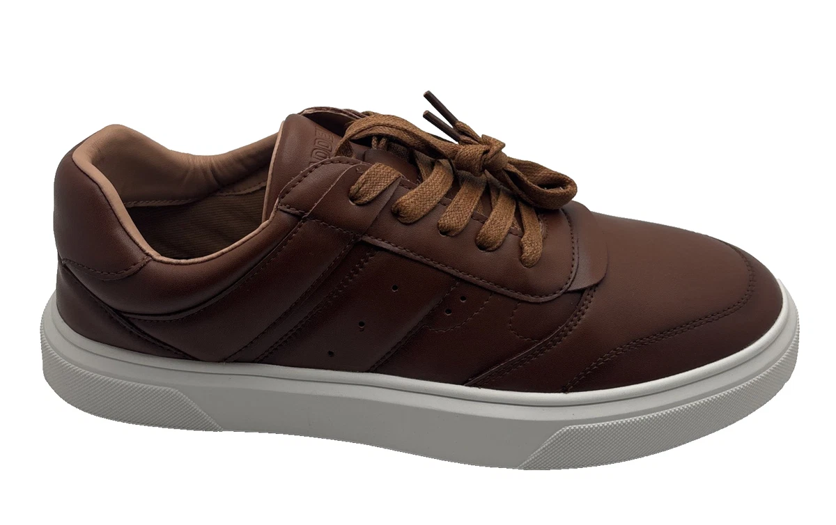 Steve Madden Zeale Brown Leather Casual Sneakers Mens Size 10 NOS 2010 Steve Madden Leather Upper Brown Casual Shoes for Men for  main image 3