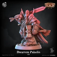 Dwarven Paladin King Fighter Dwarf Barbarian Rogue Miniature | D&D DnD