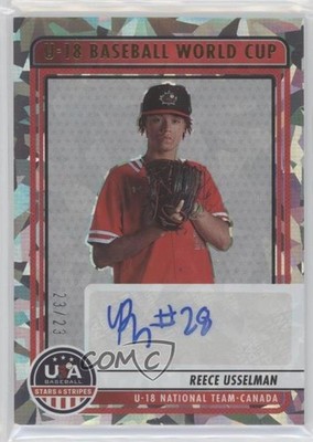 2023 Panini USA Baseball Stars & Stripes Crystals 23/23 Reece Usselman Auto 4l3