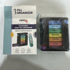 Daily Pill Organizer AM/PM Compartments 4.7 x 4.5 / B5R2
