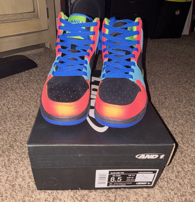 AND1 Slam Mid TR Men s Athletic Sneakers Mid Top Colorblock Multicolor Lace Up