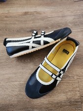 Onitsuka Tiger 9.5 MEXICO 66 TGRS 1182A678 001 Black/Cream Women's Shoes Owned